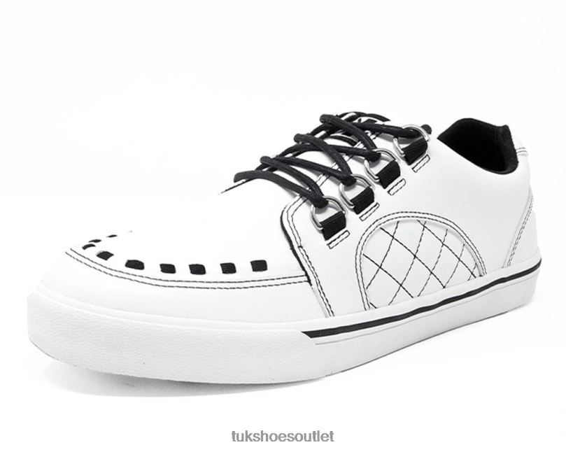 T.U.K. Footwear Quilted Interlace Sneaker Women White Footwear HP228271