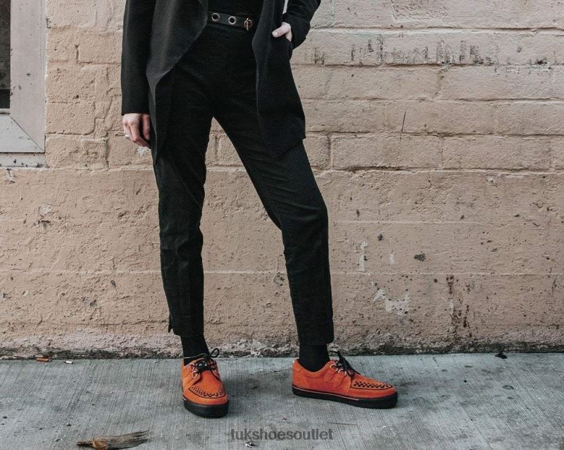 T.U.K. Footwear Suede 2-Ring VLK Sneaker Women Burnt Orange Footwear HP228260
