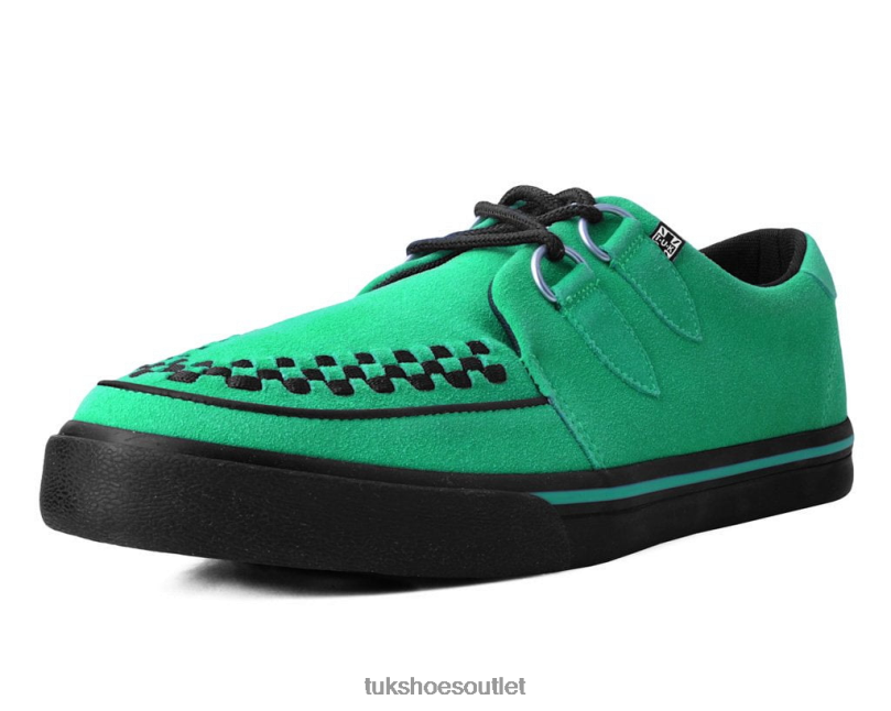 T.U.K. Footwear Suede Sneaker Women Green Footwear HP228247