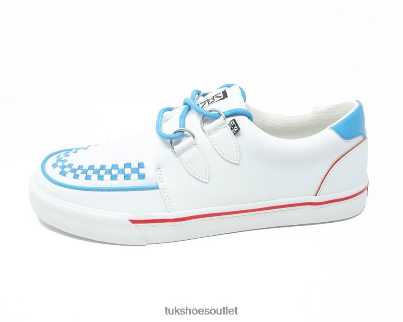 T.U.K. Footwear Trim Interlace Sneaker Women Red/Blue Footwear HP228239